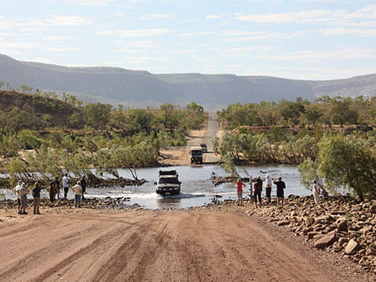 Thanks Mr A Fox for this  crossing the Bungle Bungle River