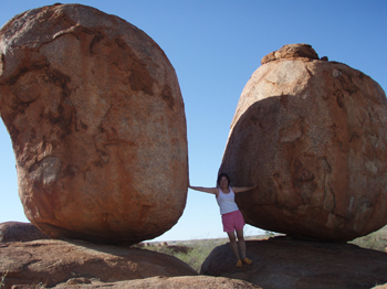 Devils Marbles trip | Credits Dianne and her two sons from Singapore