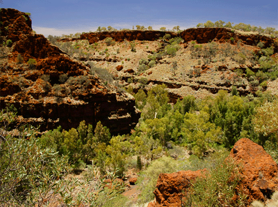 Karijini National Park from the Victoria Highway  | credits MBrouwer