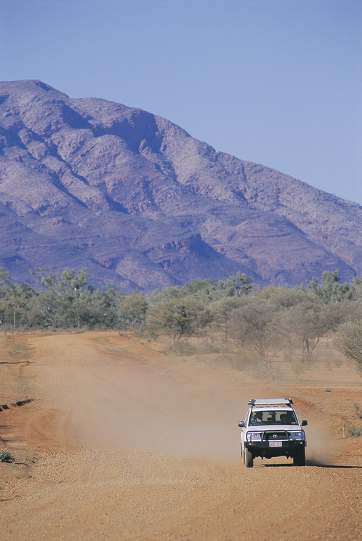 Driving on the Outer Mereenie Loop road - NTTC 1428