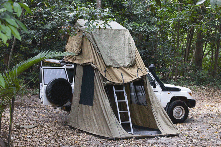 A BM Rooftop tent camper