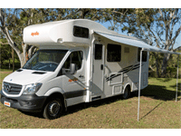 6 Berth camper rentals with toilet shower and kitchen