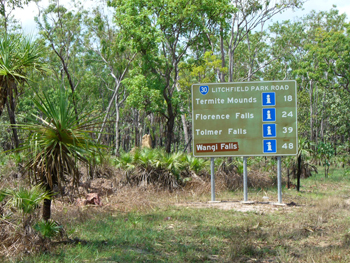 Litchfield National Park road signs | Credits RAB