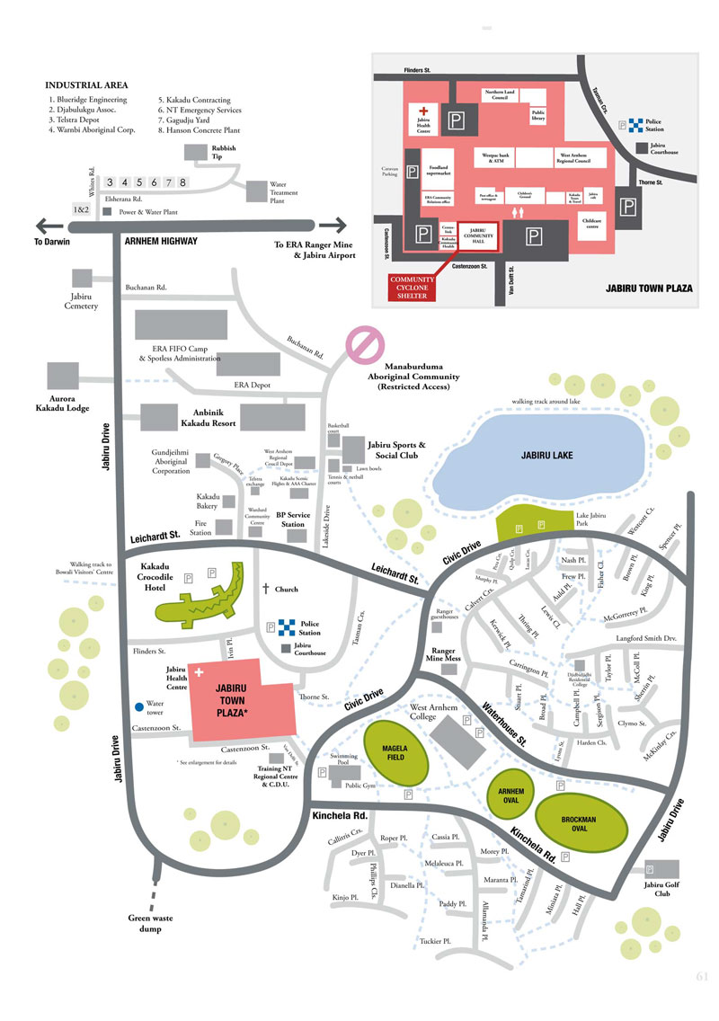 Jabir Town map | credit parksaustralia.gov.au